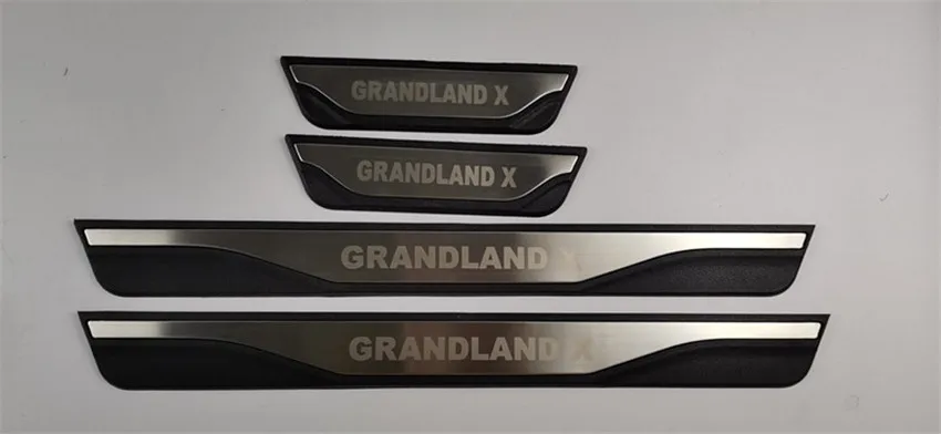 4pcs/lot Plastic Stainless Steel For 2017-2019 Opel Grandland X A18 Auto  Car Door Sill Pedal Scuff Plate Decoration Cover - Interior Mouldings -  AliExpress