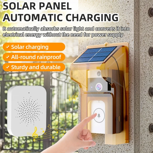 Wireless Video Doorbell With Solar Power HD And Two-Way Audio Intercom Doorbell Camera 1