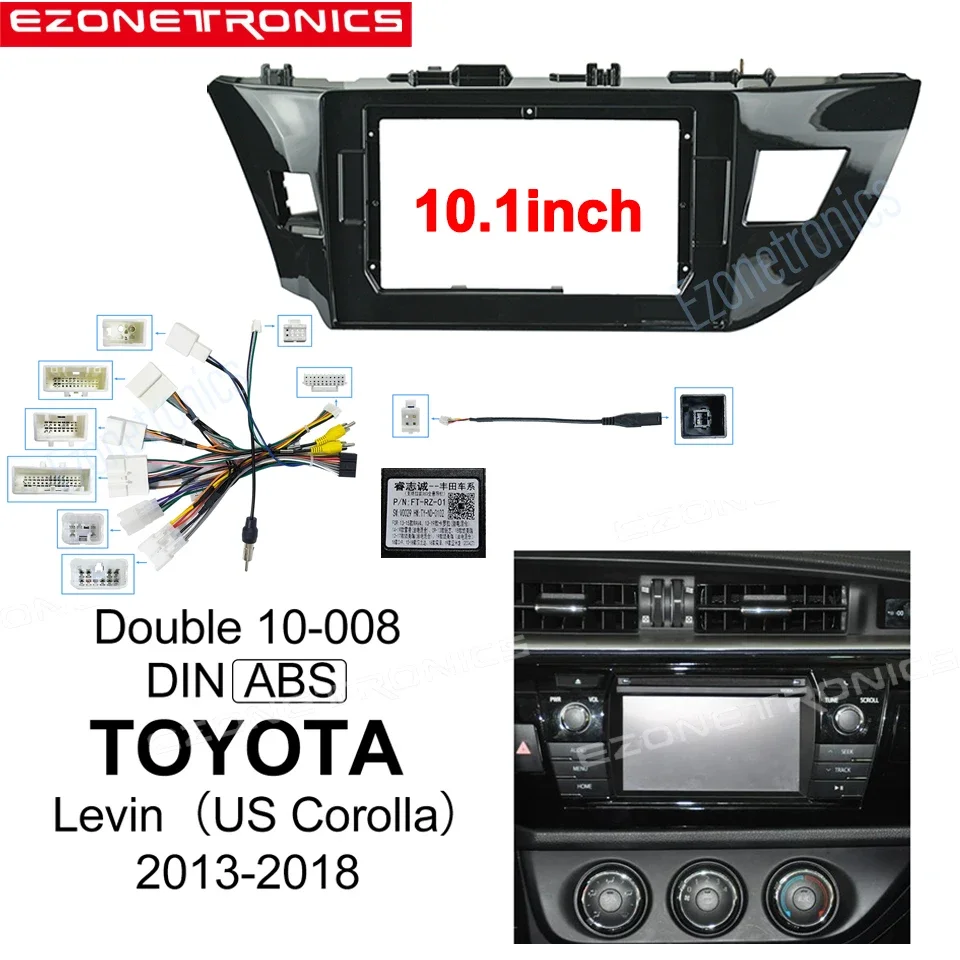 

Для TOYOTA US Corolla Levin 2013-2014-2015-2016-2017-2018 стереопанель Canbus Box Установка кабеля приборной панели