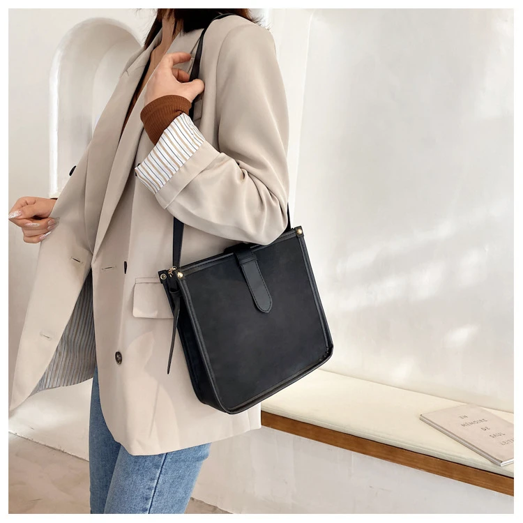 Large Capacity Tote Shoulder Bag for Women Pu Leather Luxury Women's Handbag New Fashion Designer Simple Female Shopper Bags