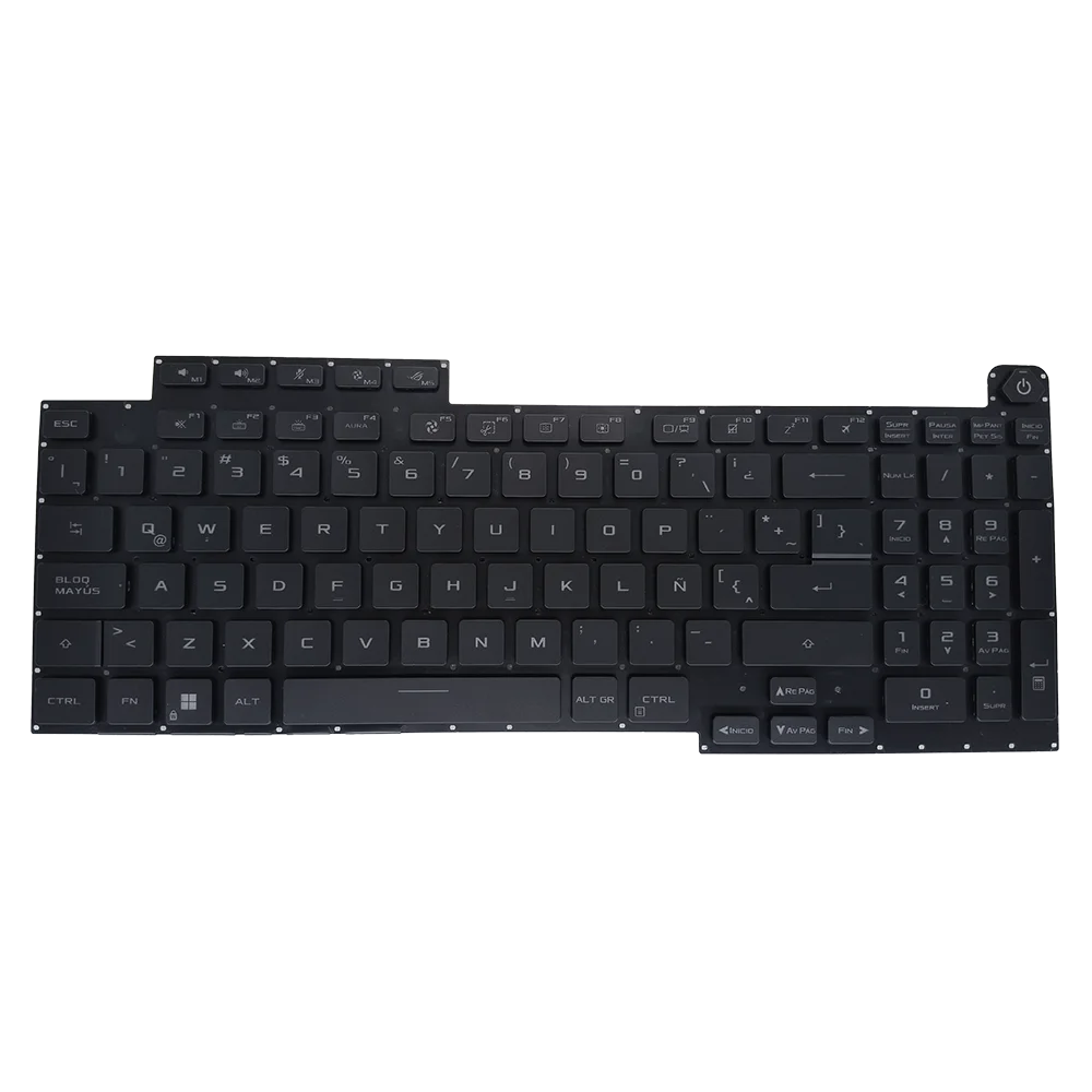 Teclado Rgb Retroiluminado Colorido para Asus Rog Strix G17 G713 G733 G713qm G713qe G733cw G733qr la Fit Espanhol 0knr06916la00 - Imagem 3