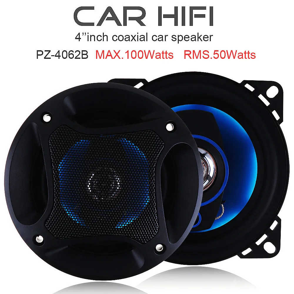 Car Tweeter Speakers 2pcs 4 Inch 3 Way 100W