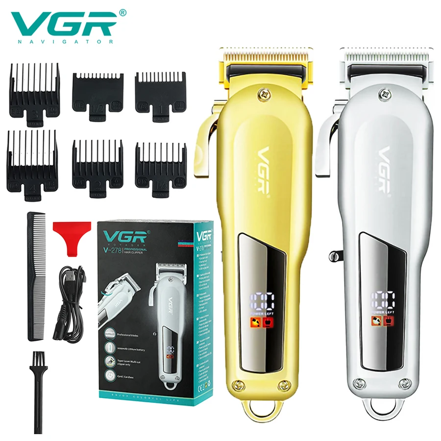 

V-278 Hair Clipper Hair Trimmer for Men Hair Cutting Machine Beard Trimmer Profesional Cordless Haircut Machine Rechargeable