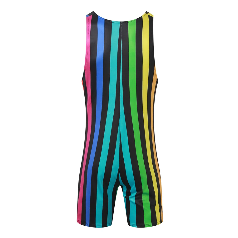 Daily Use For Indoor Sports Men Shapewear Rompers Polyester Fabric Regular Length Sleeveless Design Slight Stretch