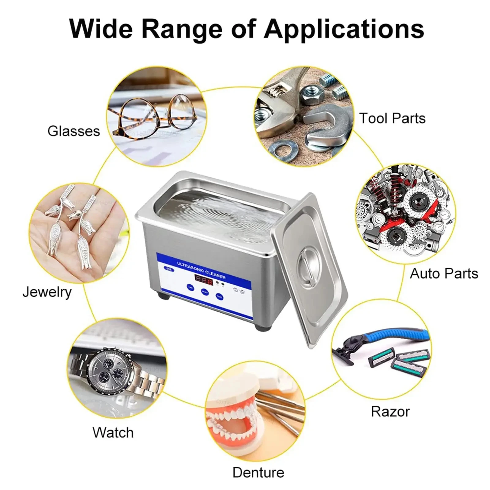 Ultrasonic Cleaner 40kHz 180W 200W Home Commercial