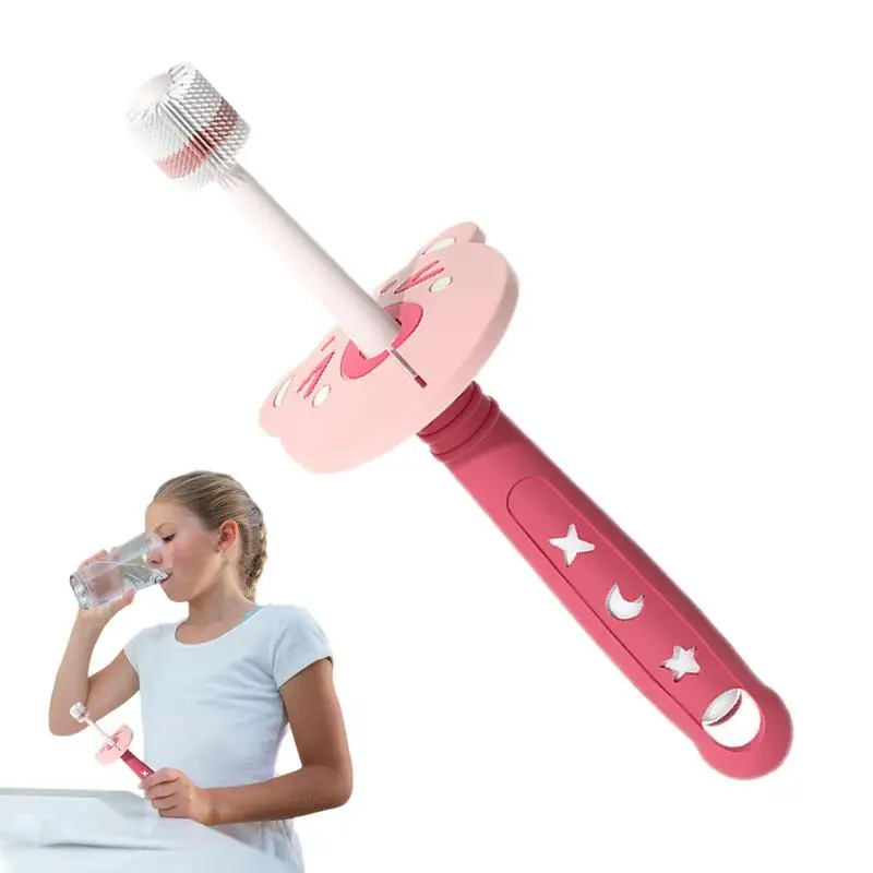 Kids Manual Toothbrush Round 360 Nano Bristles Set 360 Nano Training Kids Toothbrush For Children Boys Girls