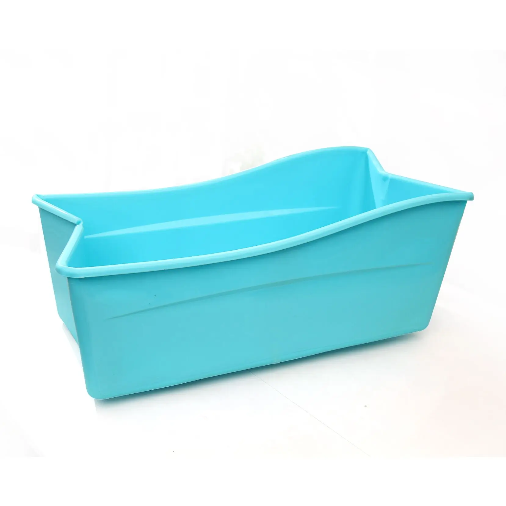 

Pink Blue PP+TPE folding bath tub For Kids baby Plastic bathtub Safety material 77.5*41*29.5cm