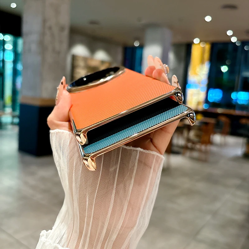 Luxury Hard PU Plating Protective Back Cover Case - Premium Mini Phone Shell