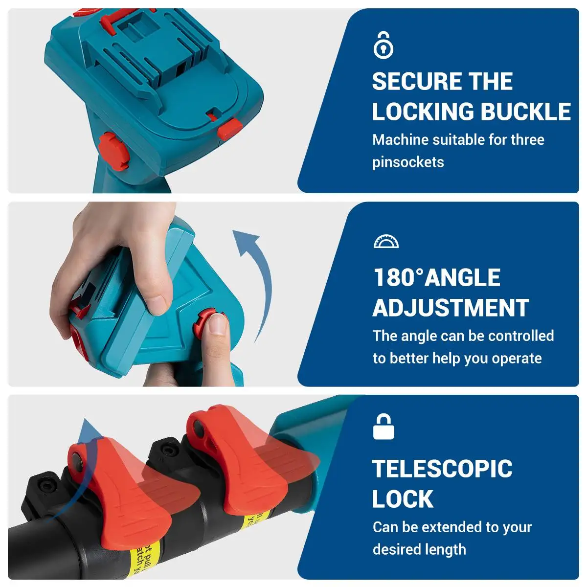 Asta Telescopica Per Forbici Da Potatura Makita 18V - Estensione Fino A 2 Metri - Foto 9