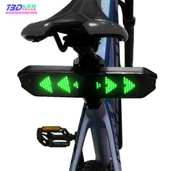 Wireless Remote Turn Signal Bicycle Light MTB Direction Indicator Smart LED Bike Taillight USB Rechargeable Cycling Rear Lamp