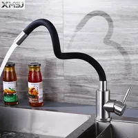 ก๊อกน้ำอเนกประสงค์แบบหมุนได้ สีดำ สำหรับอ่างล้างจานในครัว ติดตั้งบนเคาน์เตอร์ ใช้ได้ทั้งน้ำร้อนและน้ำเย็น 4