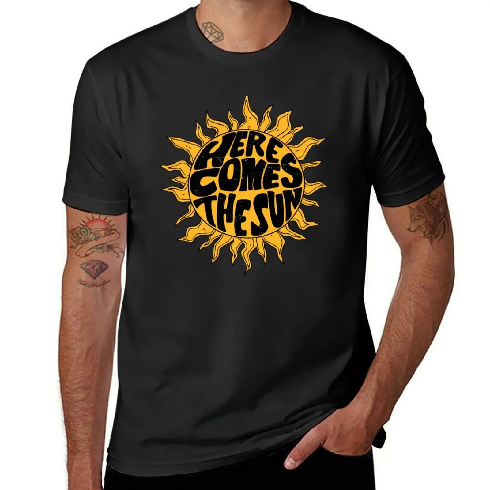 

Here Comes The Sun Sunshine T-shirt heavyweights quick drying new edition plus size tops men clothes