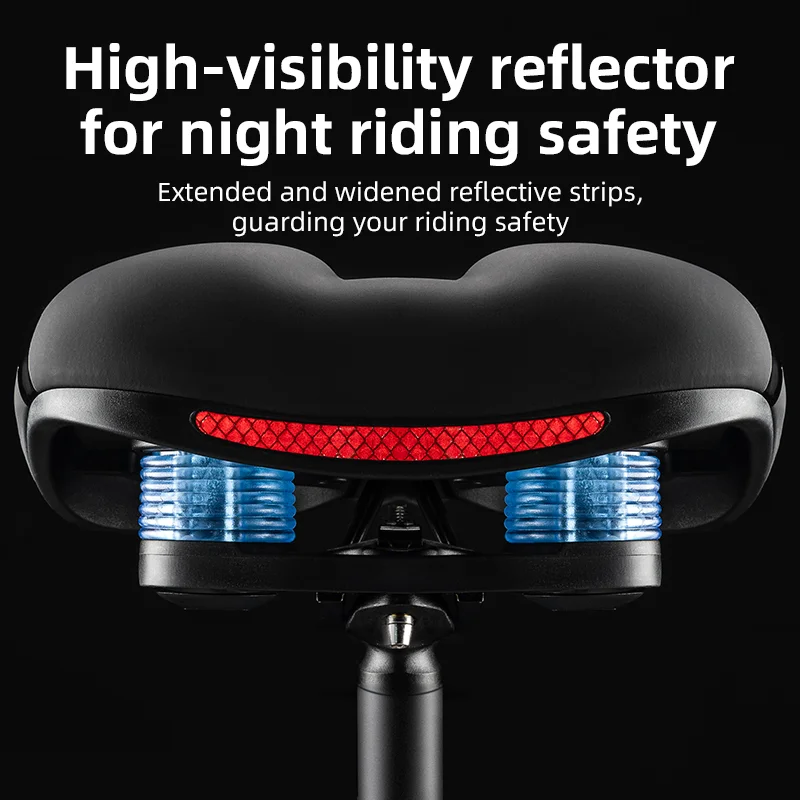 ROCKBROS MTB Bike Bicycle Saddle Rail Hollow Breathable Absorption Rainproof Soft Comfortable Sponge Casual Road Cycling Seat bicycle saddle
