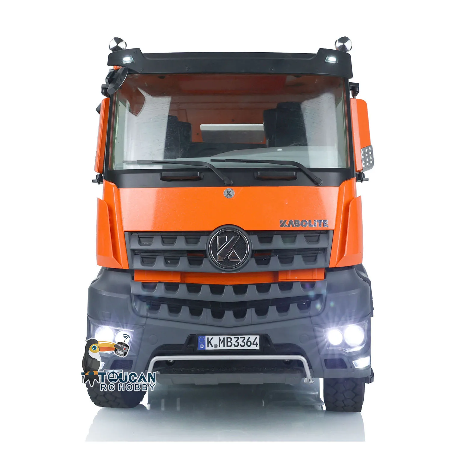 Ready To Run Kabolite 6x6 1/14 Hydraulic Metal RC Dumper Truck for K3364 HUINA Radio Control Tipper Cars Painted Model 4