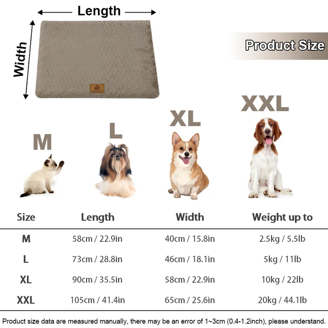 Short Plush Removable Washable Pet Bed, High Elasticity Non-Collapse Dog Bed, Suitable For Small And Medium Dogs and Cats 2