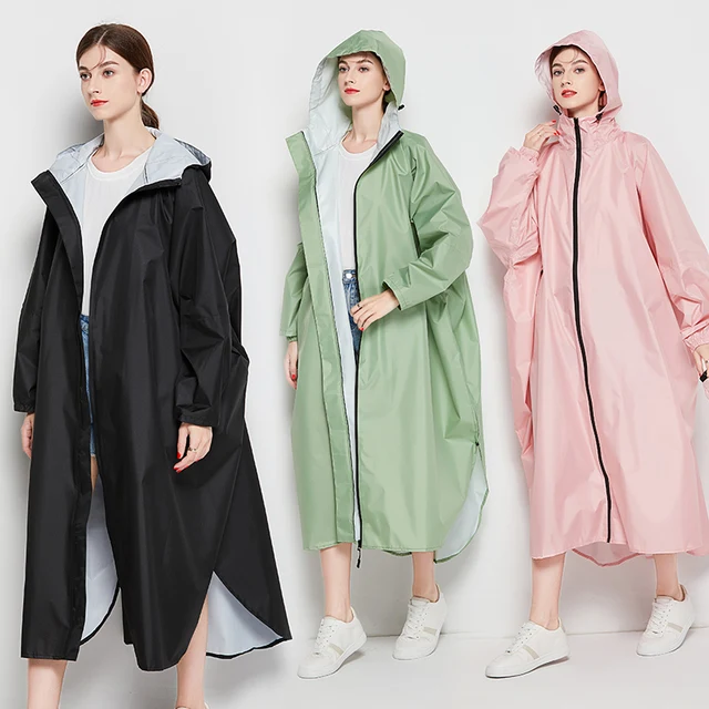 Windbreaker Esőkabát -Lemaradási Méret És Hosszú Felnőtt Férfi Női Divat Kalap, Időjárásálló Vízálló Ruházat, Ujjú - Image 2