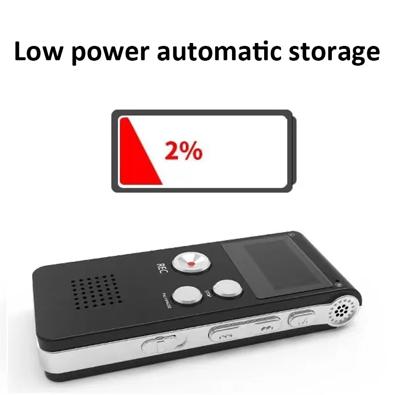 Digital Voice Recorder 8GB/16GB/32GB/64GB MP3 Player USB Flash Drive HD Noise Ca