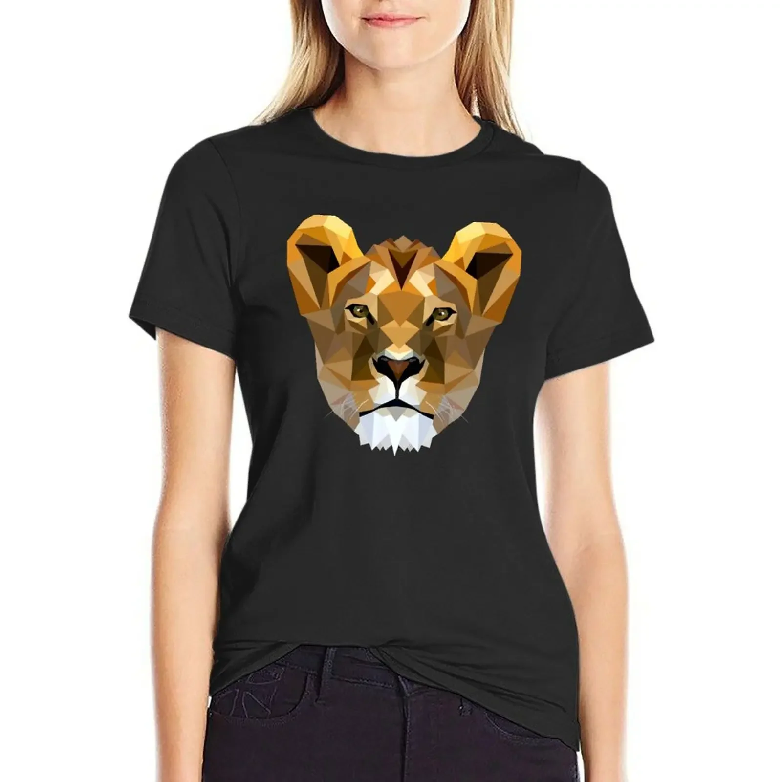 

Lioness T-shirt tops lady clothes t shirts for Women loose fit