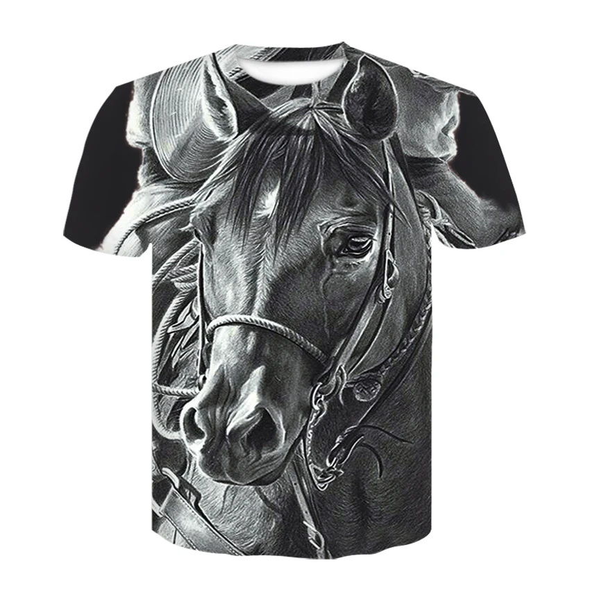 Shirt Men Clothing Horse | 3d Horse Printed Shirts | Shirt Men Funny 3d ...