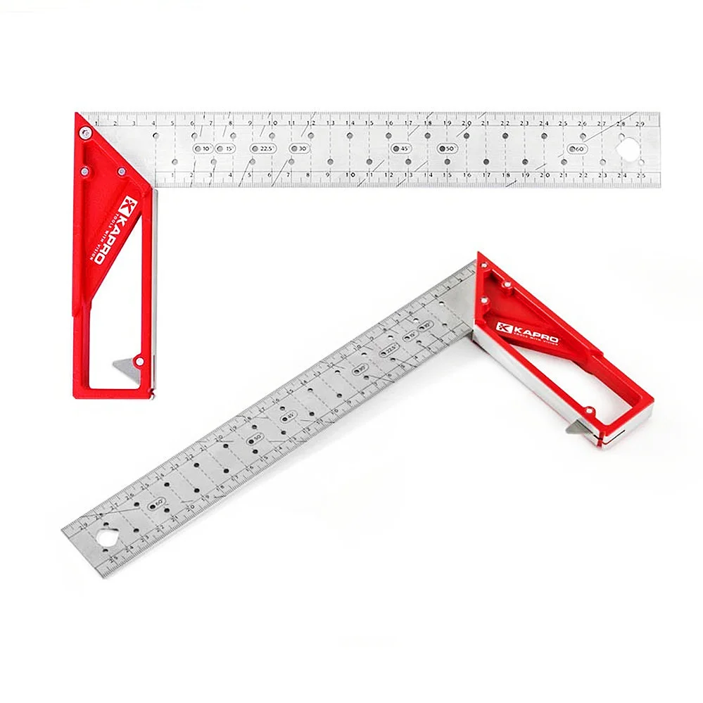 Kapro 25/30/40cm Stainless Steel Joiner Swanson Metal Square Angle Marking  Right Ruler Try Carpenter Square For Woodworker - AliExpress