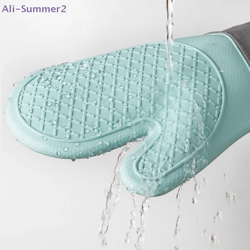 Cute Silicone Insulated Oven Mitt - Heat Resistant Baking Glove
