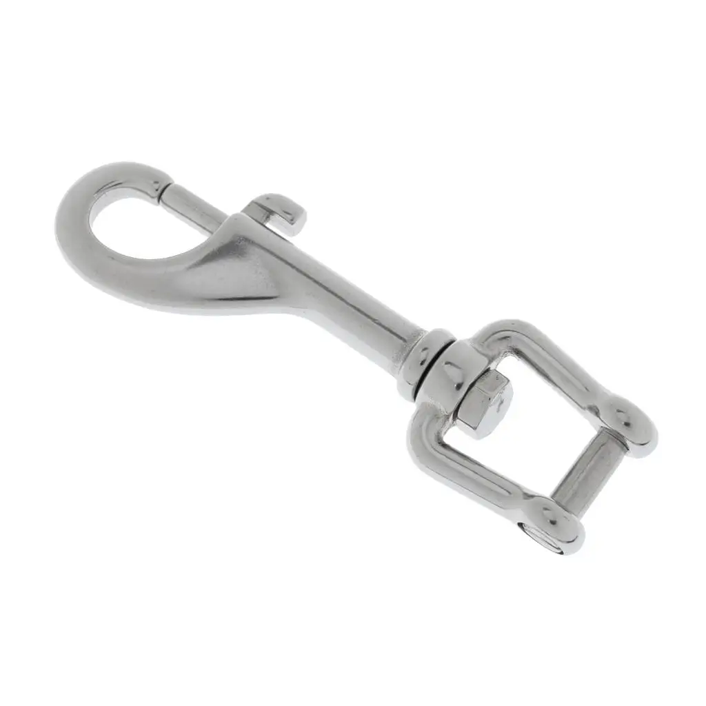 Single End Bolt Hook Shackle Marine Grade 316 Stainlee Steel for Scuba Diving Camera Strap Keychain Tarp Covers Clothesline