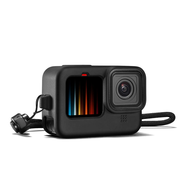 고프로 히어로 11, 10, 9, SJCAM, AKASO, EKEN, DJI, YI, Insta360 용, 길이 조절 가능한 조임 끈, 블랙 끈
