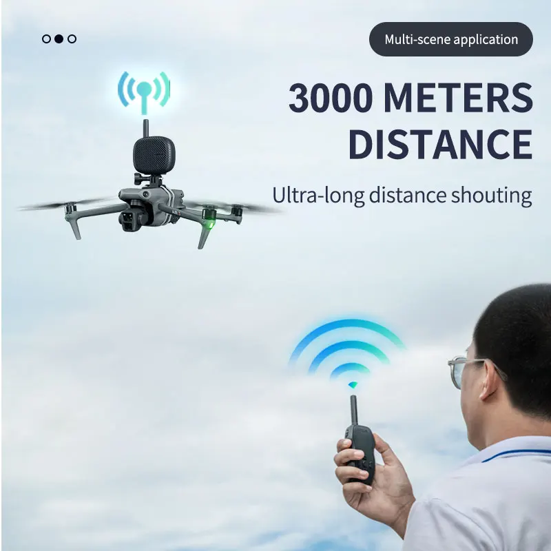 Altoparlante drone Megafono Altoparlante vocale per serie DJI Mavic Megafono Altoparlante vocale wireless Dispositivo per gritarsi Accessorio drone - immagine 5