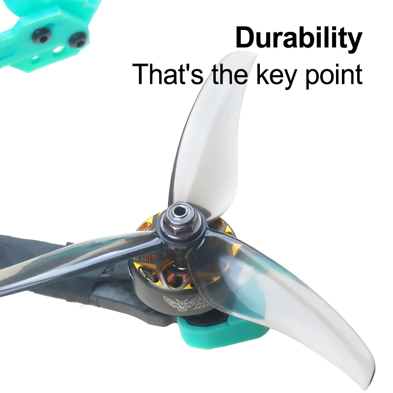 Hélice Drone FPV 5 pouces 3 pales H5146 - Lot de 2 paires