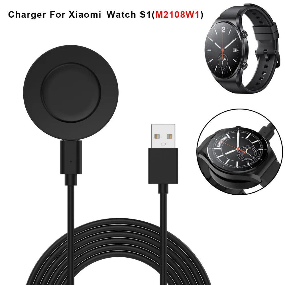 

1M USB Magnetic Charging Cable Dock Charger Adapter Stand For Xiaomi Mi Watch S1 M2108W1 Smart Watch Power Charge Accessories