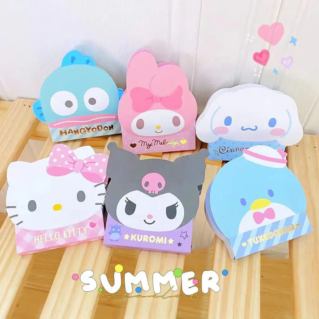 

Cartoon Sanrio My Melody Tearable Notepad Girls Notepad Cute Kuromi Cinnamoroll Hand Book Notepad Convenience Stickers