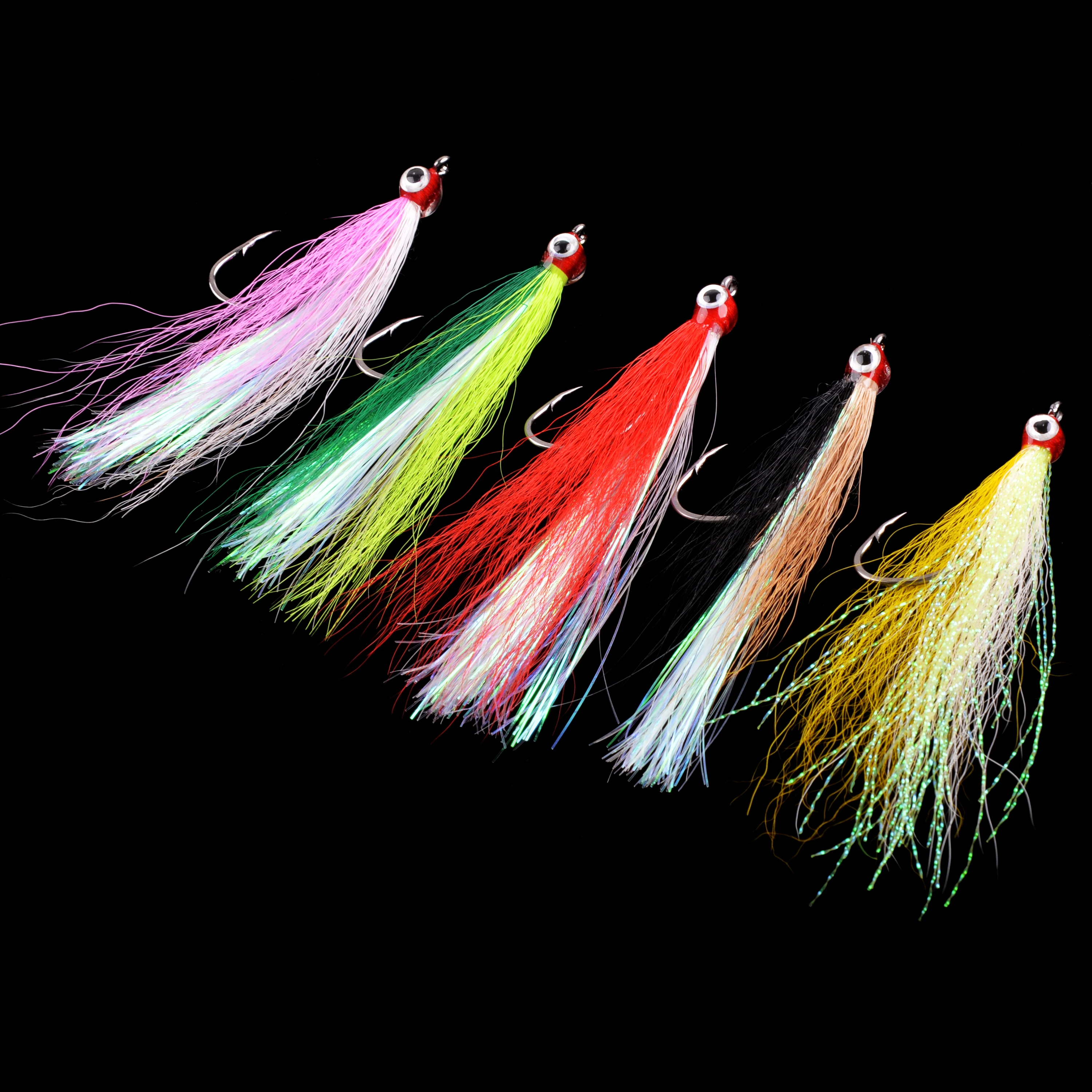 Fishing Bucktail Teasers Hooks Saltwater Flounder Rigs Bottom