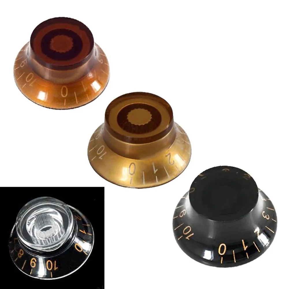 4pcs Guitar Knobs Top Hat Speed Control Hand Volume Tone Control Knob
