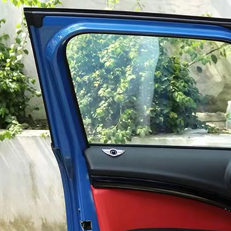 미니 F55 F54 R50 R53 R56 R60 R57 쿠퍼 섬세한 도어 핀 잠금 날개 엠블럼 배지, 자동차 도어 금속 스티커, 장식 액세서리