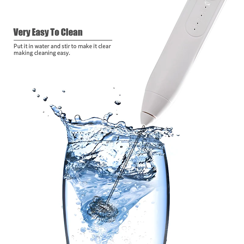 Egg Beater Electric Blender Milk Frother Electric Whisk Handheld Electric Whisk Electric Milk Frothers Handheld Wireless Blender USB Mini Coffee Maker Whisk Mixer Cappuccino Cream Egg Beater Food Blender