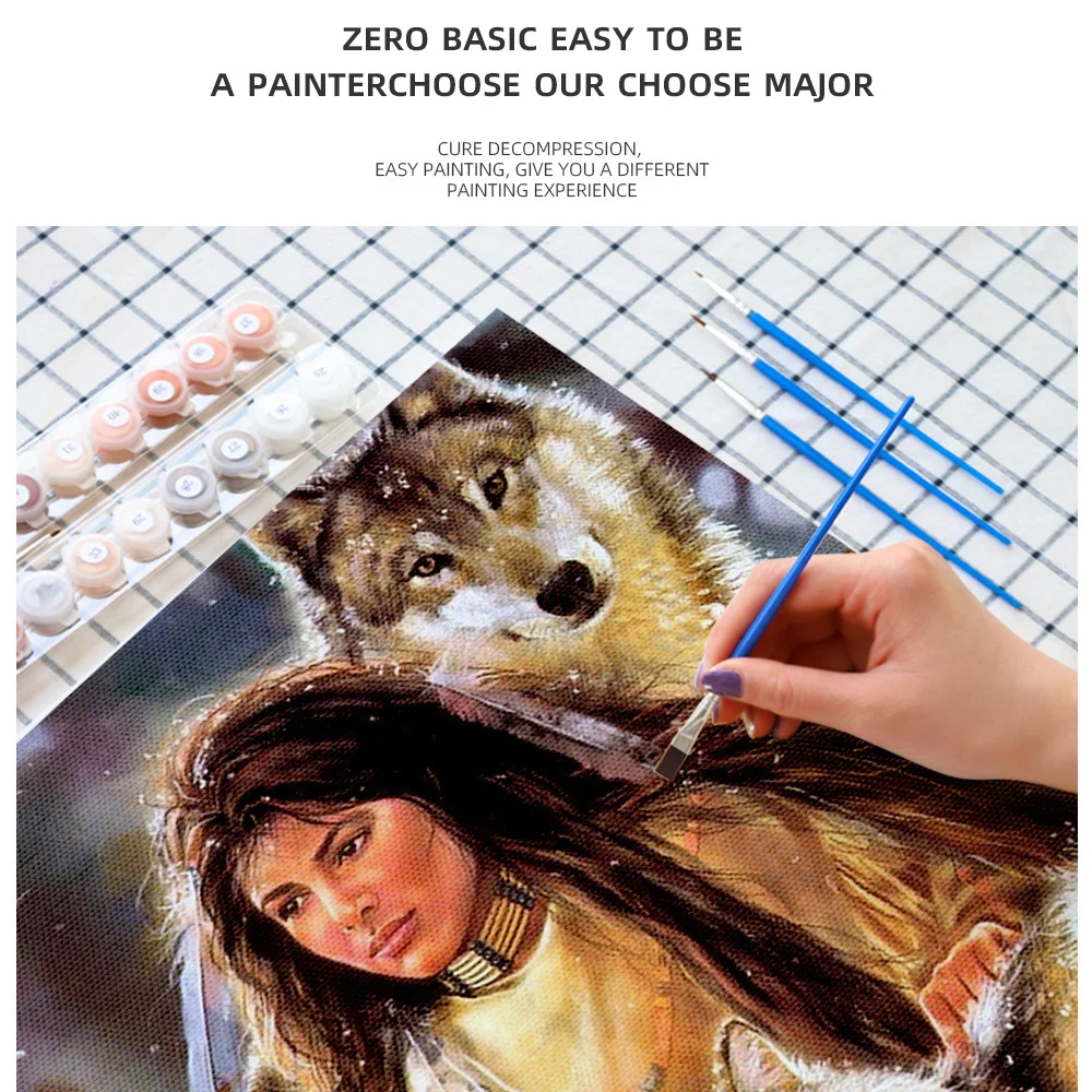 Description Picture 4 of itemSpring Nature Landscape Paint By Numbers Custom Crafts Kits For Adults Decoration Home Personalized Gift Ideas Dropshipping HOT