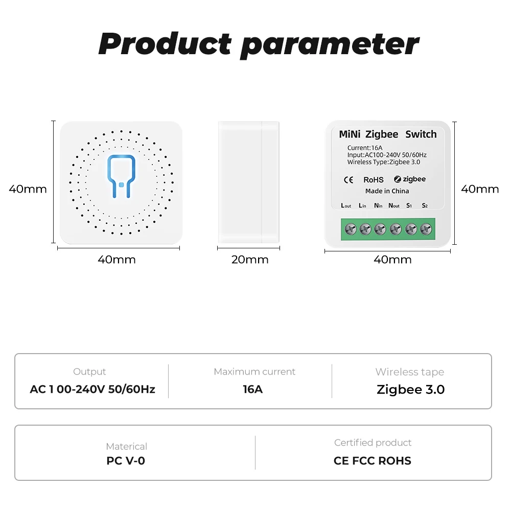 SMATRUL Tuya ZigBee Smart Light Switch Module Mini 16A 220v 110v Automation DIY Breaker Can 2 Way Control For Alexa Google Home images - 6