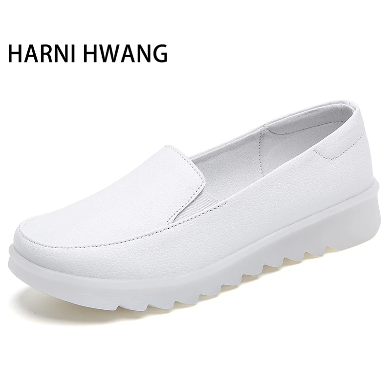 New Women's Nursing Shoes White Jelly Base Sneakers Walking Shoes Comfortable Balance Casual Footwear Luxury Brand for Woman