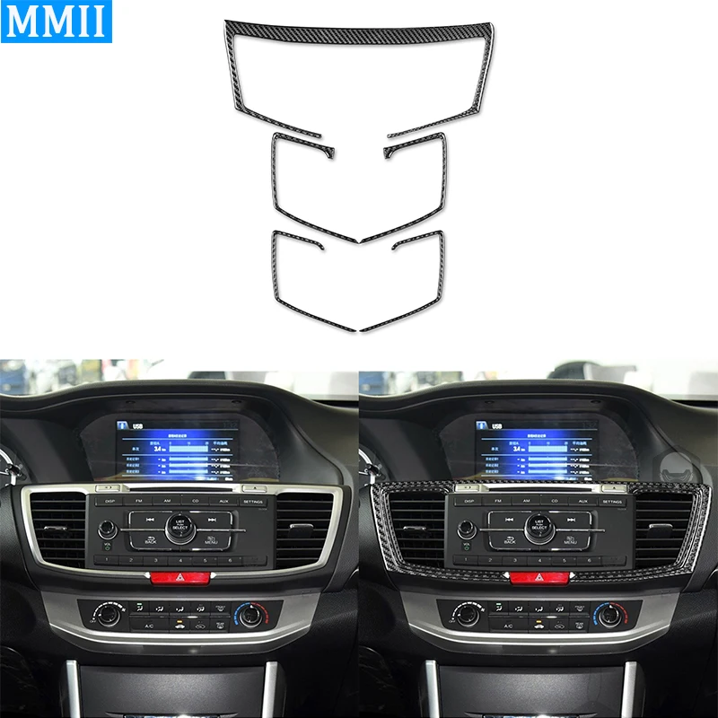 

Для Honda Accord 2014-2017 углеродное волокно центральное управление выходная панель кондиционера динамика рамка Крышка отделка Автомобильная наклейка на вентиляционное отверстие