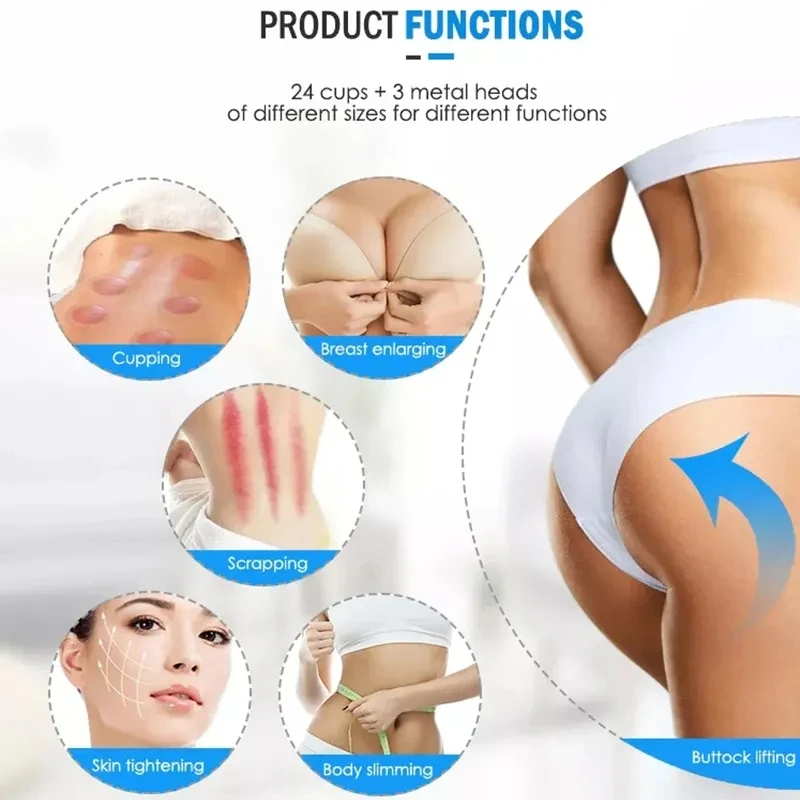 Vacuum Massage Butt LiftingMachine Breast Enlargement Machine Roller Therapy Massage Body Shaping Face Lifting Beauty  Device.