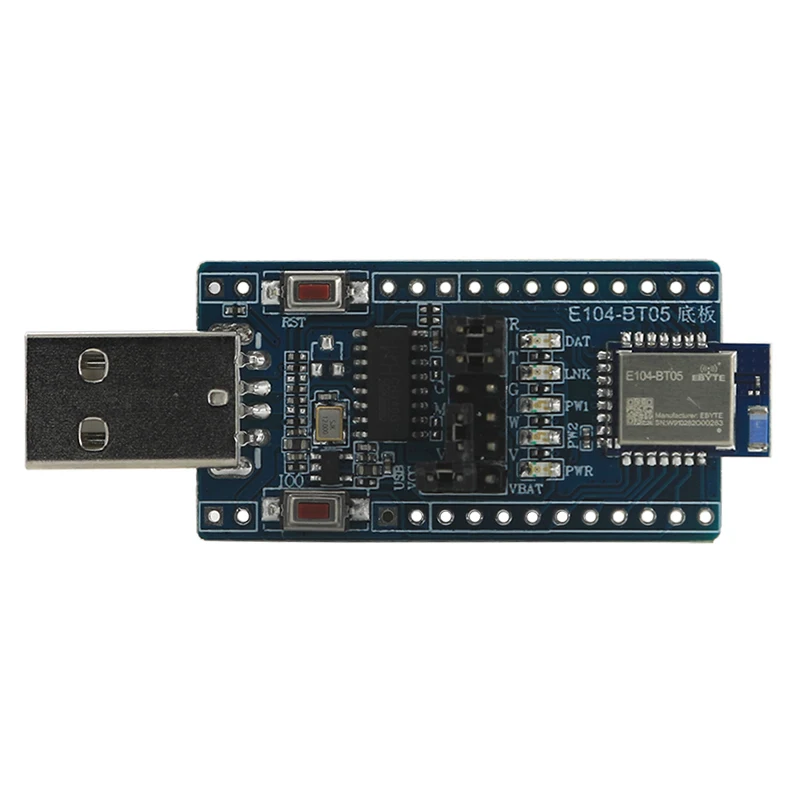 2.4Ghz USB to TTL Test Board TLSR8266 Bluetooth Wireless Module E104-BT05-TB 8dBm UART SMD IO Port Serial Data PCB Antenna 2 4ghz 3dbm uart serial port bluetooth slave module e104 bt06 ble4 2 protocol at command transparent transmission module