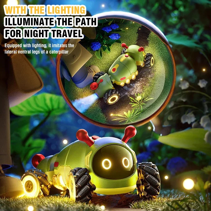 Bug Rc Stunt Drift Car Led Electric Cars Gesture Sensing Deformation Twist Remote Control Car Electronic Kids Toys Gifts