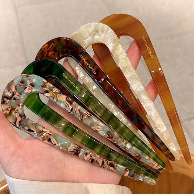 U-shaped Female Hairpin Fashionable Mineral Patterned Meatballs Hairpin Elegant Vintage Chinese Style Women's Hair Accessories 4