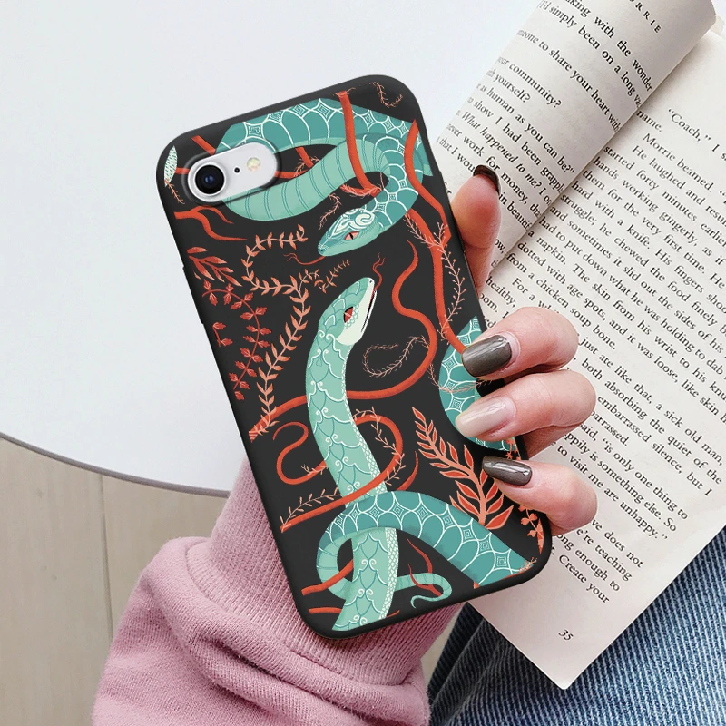 thumbnail image 1 of Flowers Funda For iphone 7 8 Plus SE 2020 Capa iphone7 7+ 8+ Phone Case Soft Silicone Cute Cat Bear Back Cover For iphone SE2020, 1 of 5