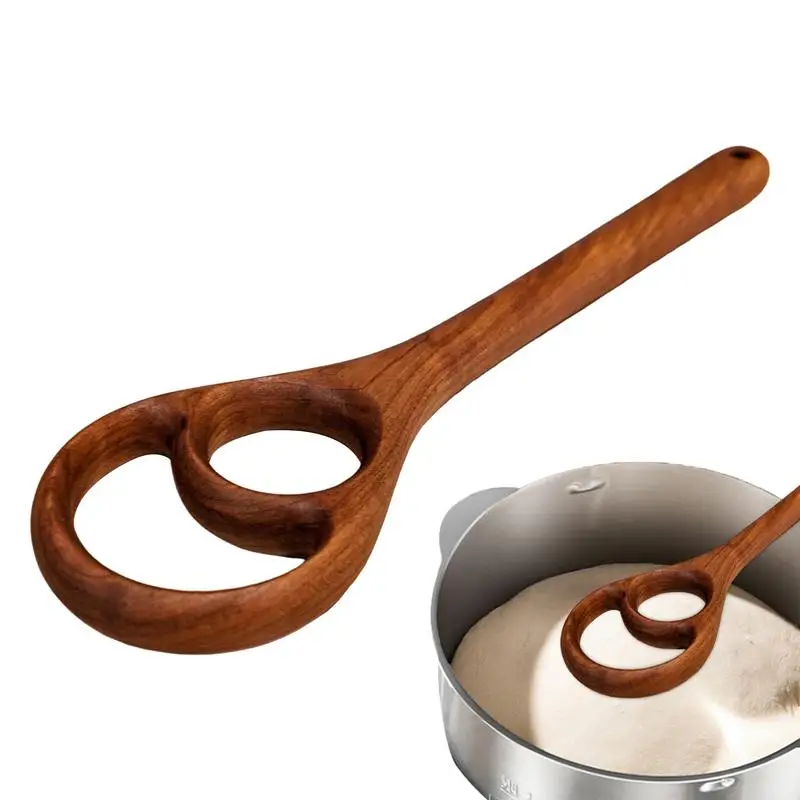 

Wooden Dough Whisk Durable Perfect Baking Tool Portable Cooking Kitchen Accessories Dutch Style Hand Bread Mixer For Home