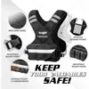 6846-05a2af.jpg Adjustable Weighted Vest 11-32lbs with Reflective Strip, Large Weight Vest for Strength Training for Men & Women