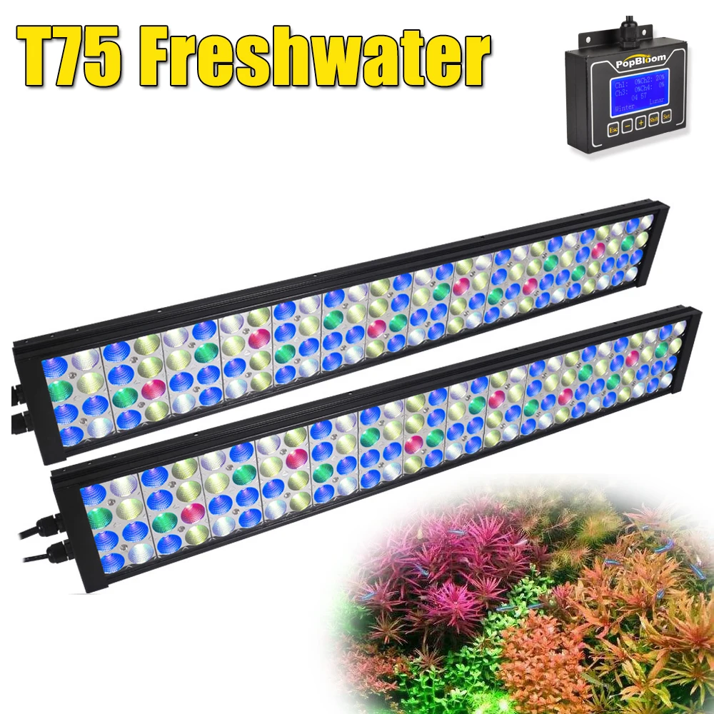 2PCS PopBloom Freshwater Led aquarium Light for Plants Lamp Led Aquarium Lamp Lighting Aquarium
