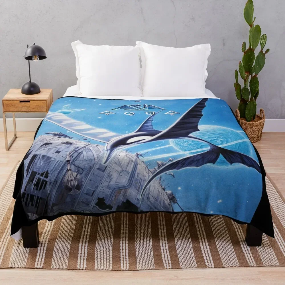 

Asia aqua Throw Blanket Softest Quilt Shaggy Polar Blankets