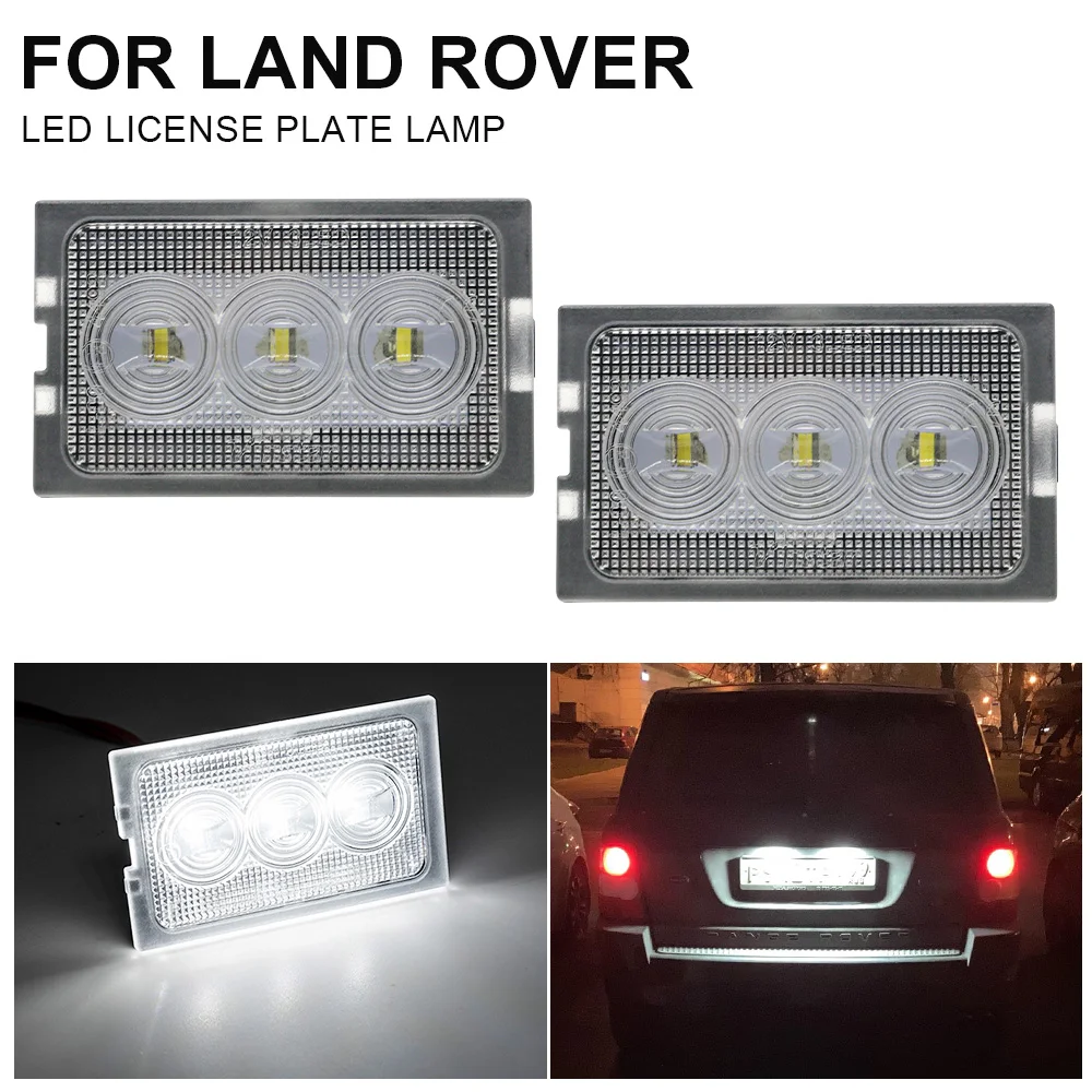 

2 шт., фонари для номерного знака для Land Rover LR Discovery 3 4 Freelander 2 Range Rover Sport L320 OEM # XFC500040