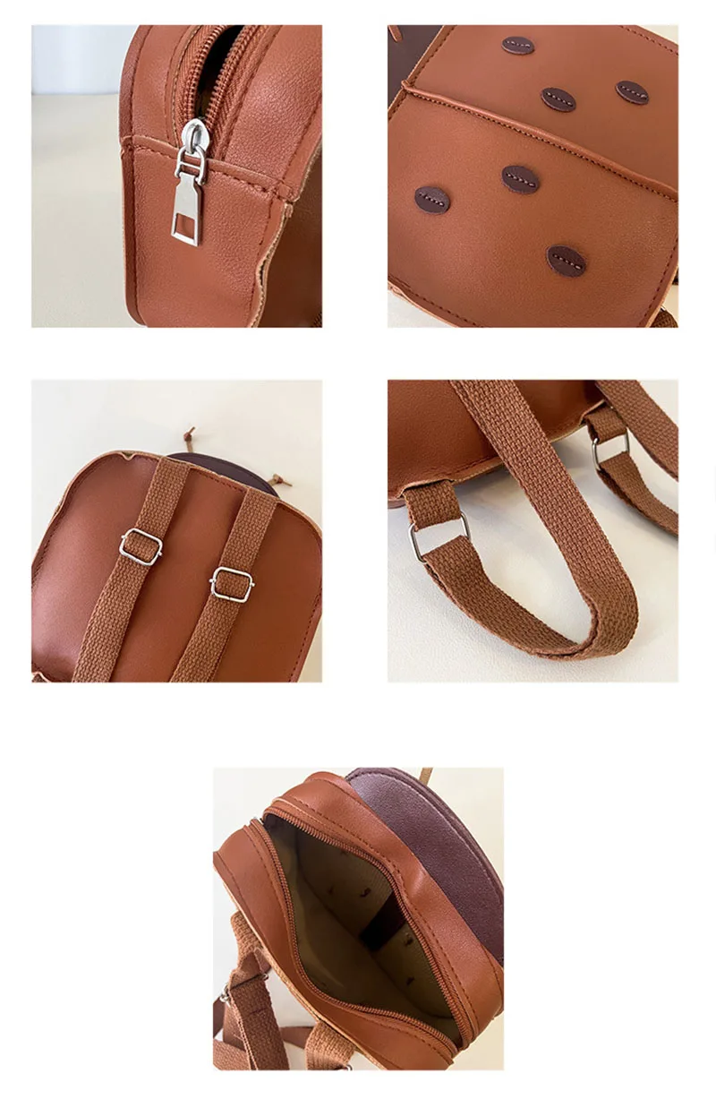 2026 neue Koreanische Mode Nette Unisex Kinder Baby Marienkäfer Design Schule Taschen PU Leder Kinder Jungen Mädchen Lagerung Im Freien Rucksack – Detail 10